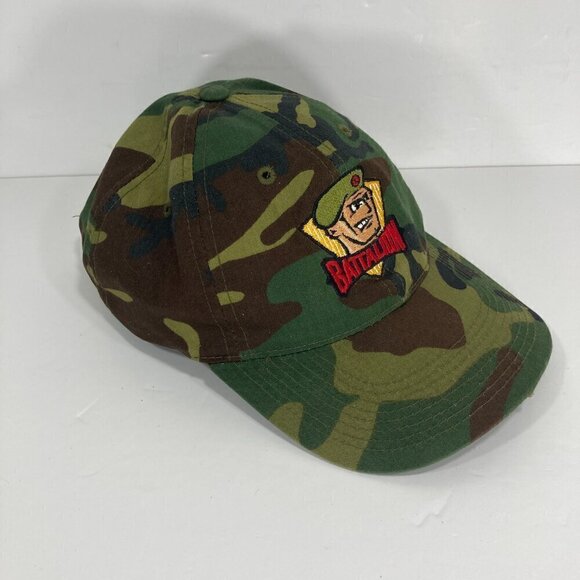 Vintage Sports Specialities North Bay Battalion Camo Hockey Snapback Hat Cap - Picture 7 of 15